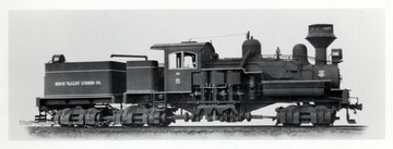 Birch Valley Lumber Co. Train. P.E. Percy, Lima Locomotive Works; CO 359 = Shop #3189 (12 22)