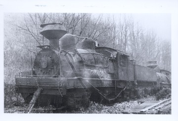 Derelict locomotives at Cass Yard, Cass, W.V.