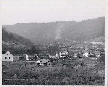 Mill among residences in Fenwick, W.Va. Dismantled Summer 1969.