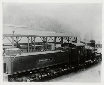 Side view of train engine.  