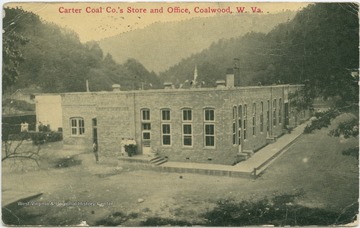 Postcard photograph of Carter's facilities. See the original image for correspondence on the back.