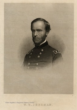 Engraving of W.T. Sherman.