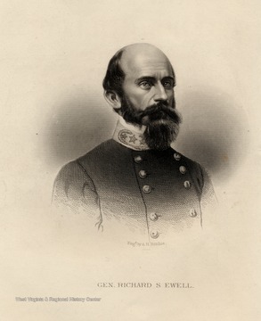 Engraving of General Richard S. Ewell by A.H. Ritchie.
