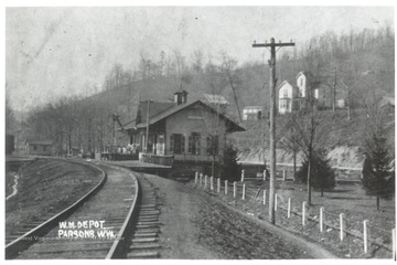 Western Maryland Railroad Depot in Parsons, W. Va.
