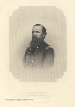 An engraving for the Ladies Repository of Brevet-Major General Clinton B. Fisk.  