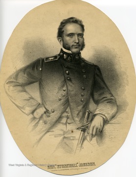 Portrait of General Thomas J. 'Stonewall' Jackson.