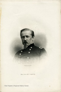 Engraved portrait of Major General W.F. Smith.