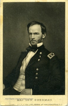 Portrait of Major General William Sherman.