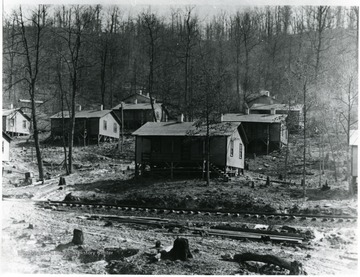 Head house of community at the Dunedin Coal Co. Camp at Rock Lick.