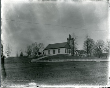 Old Greenbrieer Baptist Church with side cemetery.