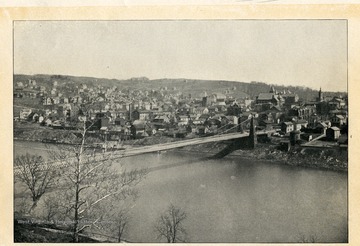 A view of Morgantown, West Virginia in 1902, population 7,000.