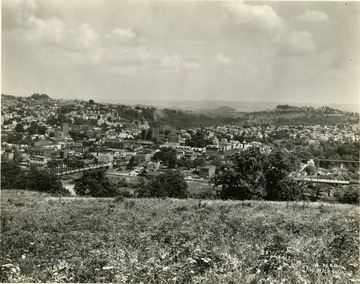 View of downtown Morgantown from Westover hillside.