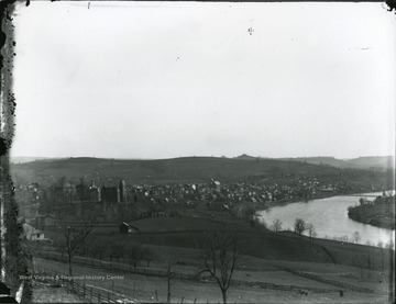 River, town, and campus from Jones Avenue.
