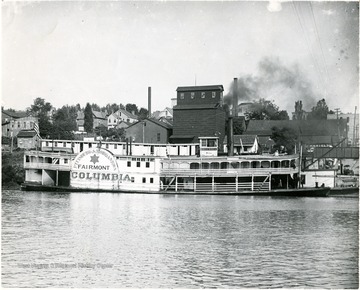Steamboat Columbia on the Monongahela River.