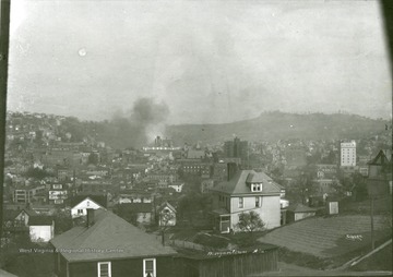 A view of the Morgantown Business District taken from Westover Hill.