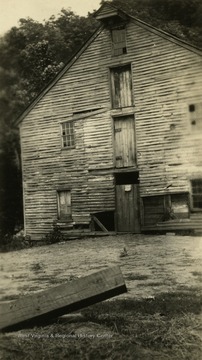 A close-up view of the mill.