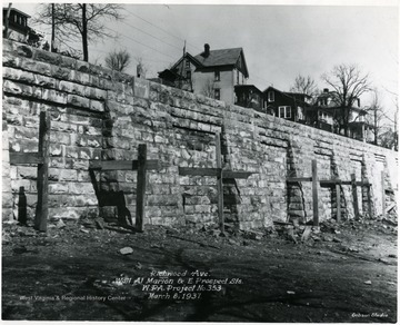 Works Progress Administration Project Number 353.  Wall constructed by Pietro Company.