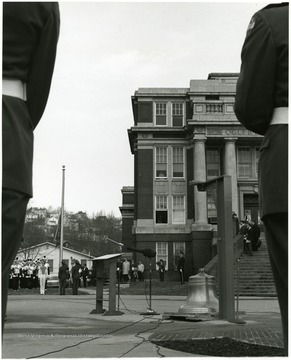 'Dec. 7, 1967 ceremony dedicating the mast of armored cruiser 'U.S.S. West Virginia.'