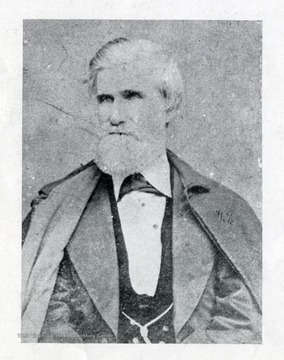 A portrait of unidentified man: he is possibly connected to C&amp;O Shop Employees Car E13 and/or Westward Ho used in Virginia Central in images 025724 and 025725.