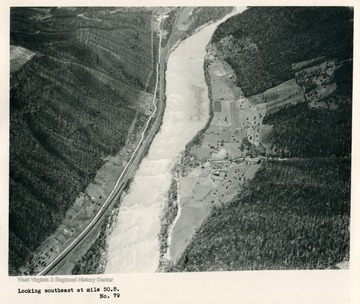 'Looking southeast at mile 50.8, no. 79.'