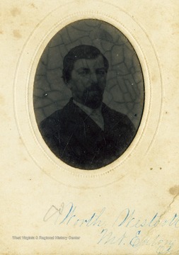 A portrait of Worth Westcott from the Ellison-Dunlap families collection, Monroe Counties.