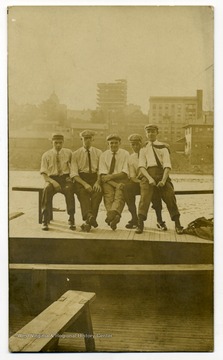 Five unidentified men on East Side looking to Fairmont West Virginia.
