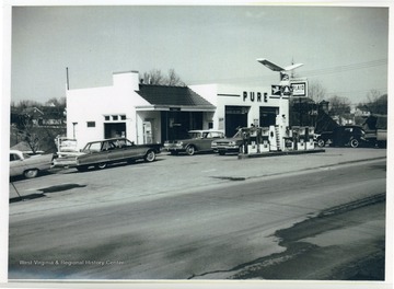 The Pure Oil Station on the corner of Rt. 50 and Virginia Avenue.