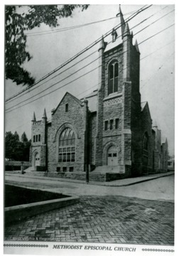 The church stands on the corner of High and Wiley Streets.