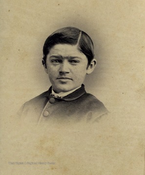 Stark Arnold was the son of Jonathan and Laura Arnold and the nephew of Lt. General Thomas "Stonewall" Jackson, CSA. The back of the photograph has a tax stamp. This tax, passed by the United States Congress, was implemented in 1864 to 1866 to help finance the war.