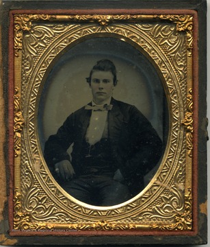 Either an ambrotype or tintype, Pre-Civil War image of a young G. P. Gardener.