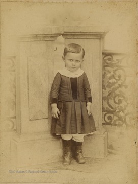 Portrait of an unidentified young child in Morgantown, W. Va. 