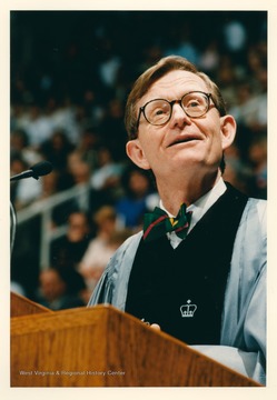 E. Gordon Gee served as president of West Virginia University from 1981 to 1985 and was given a second term starting in March of 2014 following a stint as interim president.