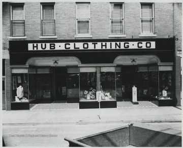Hinton's oldest store doing business under the same trade name. Noted as one of West Virginia's finest men's stores. In 1952, the HUB Clothing Co. opened its doors for business in a room on 3rd Avenue.