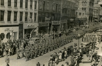 Parade is associated with the War Bond Drive at which the Musical Steelmakers performed.