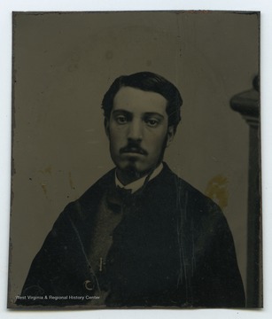 Portrait of Uncle Will from a photograph album of late nineteenth century images featuring residents from Keyser, W. Va.