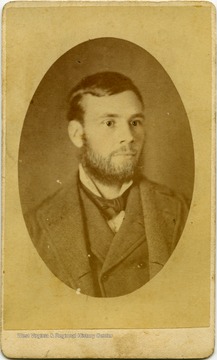 Portrait of Mr. Kremer, high school principal, from a photograph album of late nineteenth century images featuring residents from Keyser, W. Va.