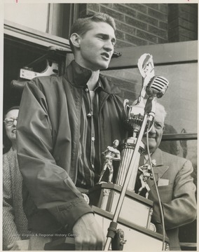 West lead the East Bank High School basketball team to secure it's first ever state championship title as the team's starting small forward.  He was named All-State from 1953–56, then All-American in 1956 when he was West Virginia Player of the Year, becoming the state's first high-school player to score more than 900 points in a season.He went on to play for West Virginia University from 1956-1960 and then for the Los Angeles Lakers from 1960-1974.