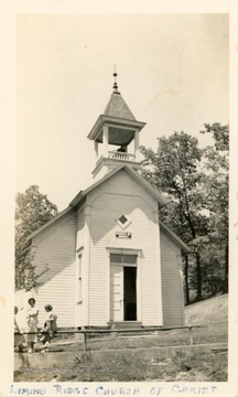 The church was organized in 1849.  The first two buildings burned down, and the present church was erected in 1895.
