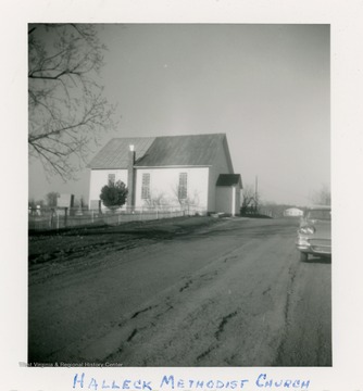 The church was first built as a log church in 1954.  The present frame building was built in 1873. The church has been damaged by several storms and remodeled in 1962.