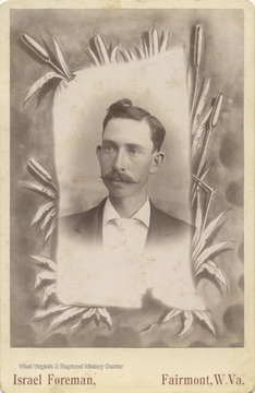 Portrait of unidentified male with artistic framing.  