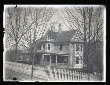 Exterior of the Thomas Bowman house located on what is now N. Main Street in Franklin, W. Va.