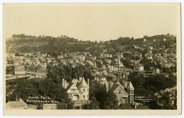 A view of South Park from High Street. At far left is the Walnut Street Bridge.