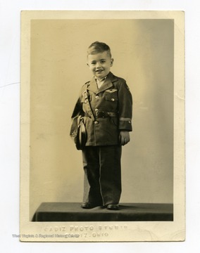 Smith is pictured at age three.