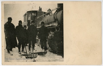 This engine became snow bound between Thomas and Davis, W. Va. 