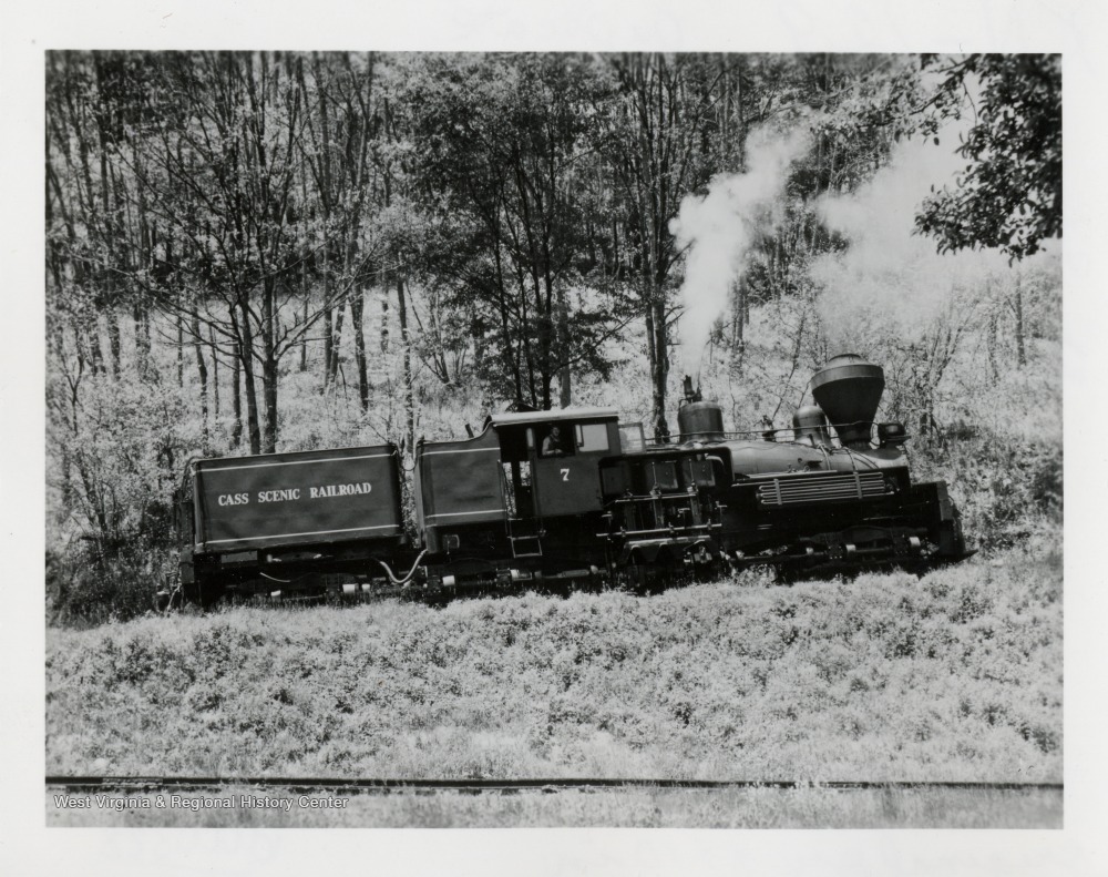Shay No. 7. Cass Scenic Railroad - West Virginia History OnView | WVU ...