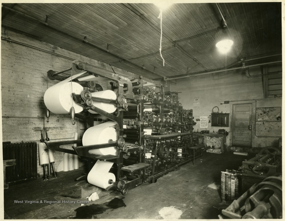 Printing Press at the Bluefield Daily Telegraph, Bluefield, W. Va