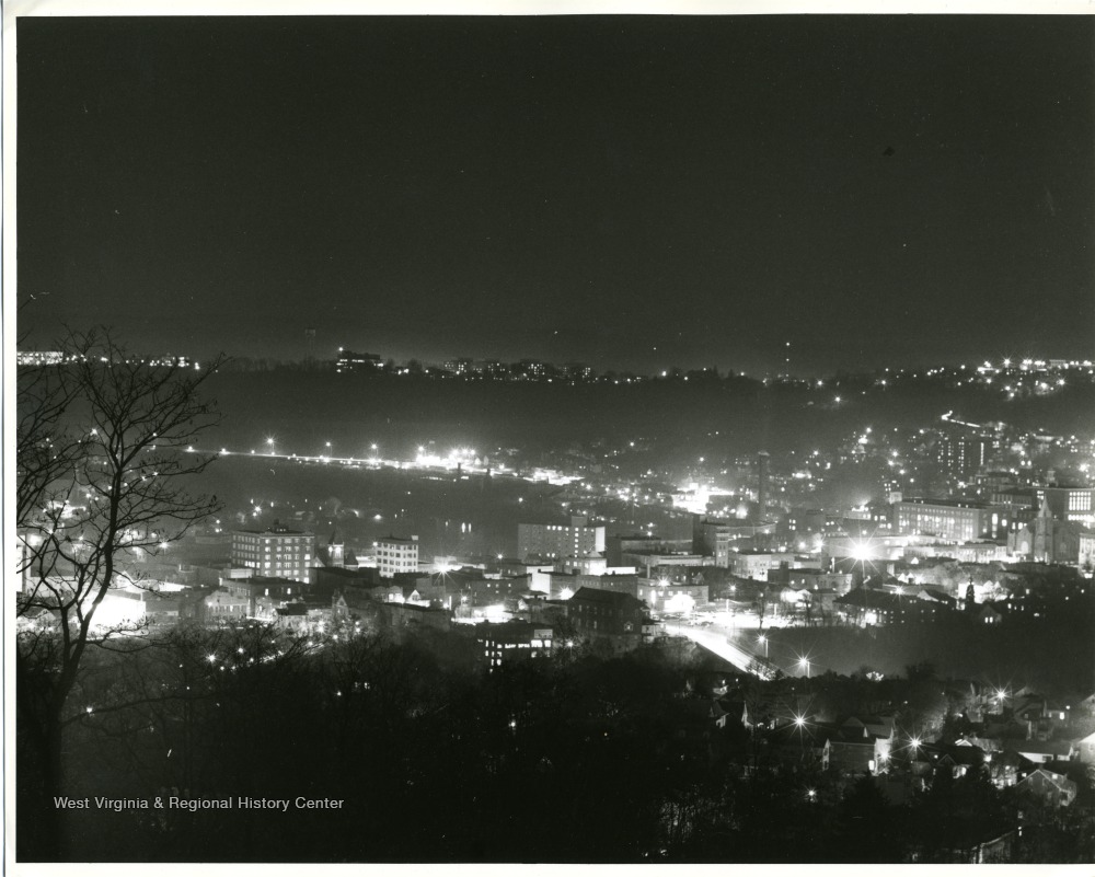 W. Va., at Night West Virginia History OnView WVU Libraries