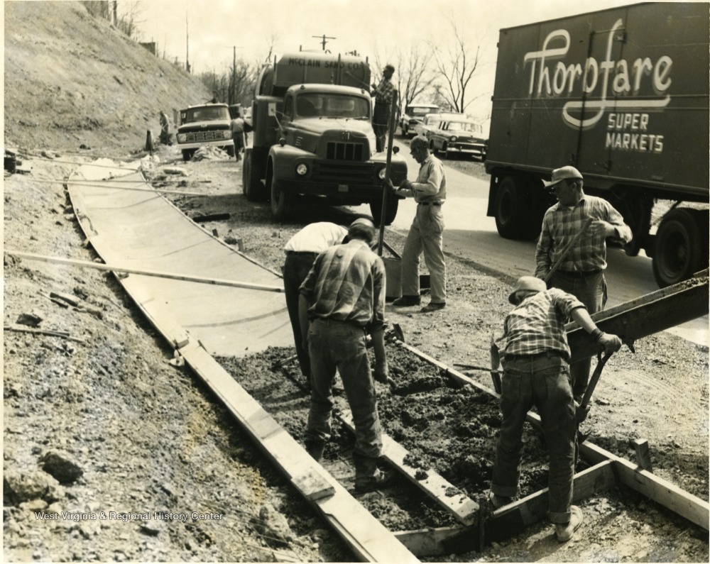 Paving Routes 119 and 17 Intersection in South W. Va