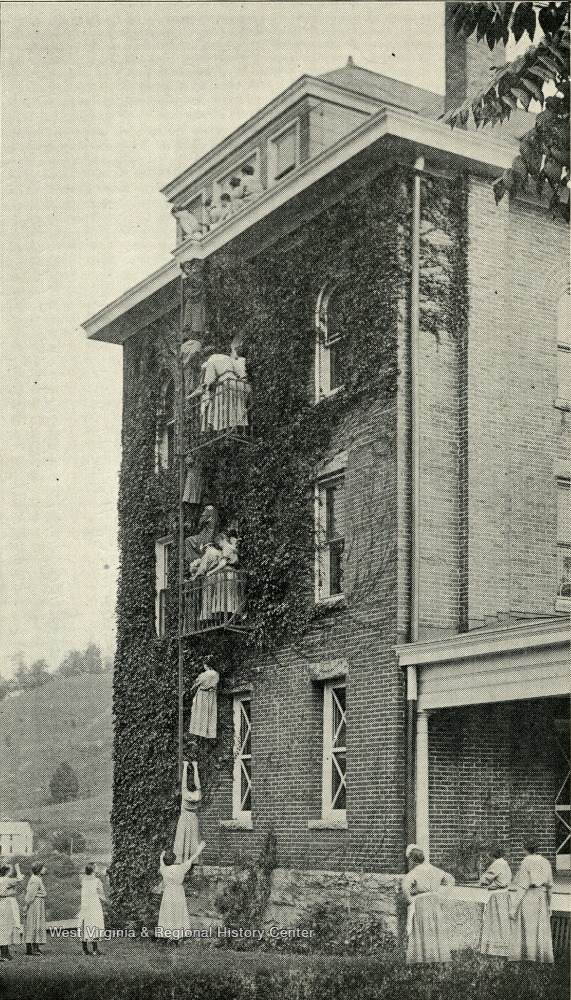 Fire Drill at the West Virginia Industrial Home for Girls, Harrison ...