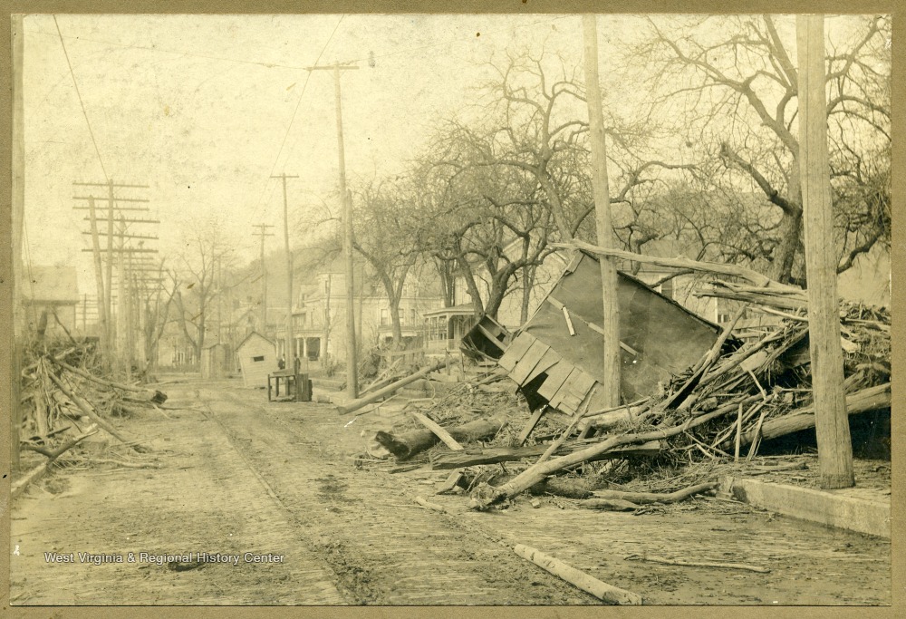 Damage Left by Flood of New Martinsville, Wetzel County, W. Va. West